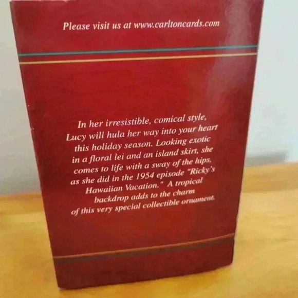 Vintage I love Lucy Christmas ornament hula Lucy - Picture 2 of 6